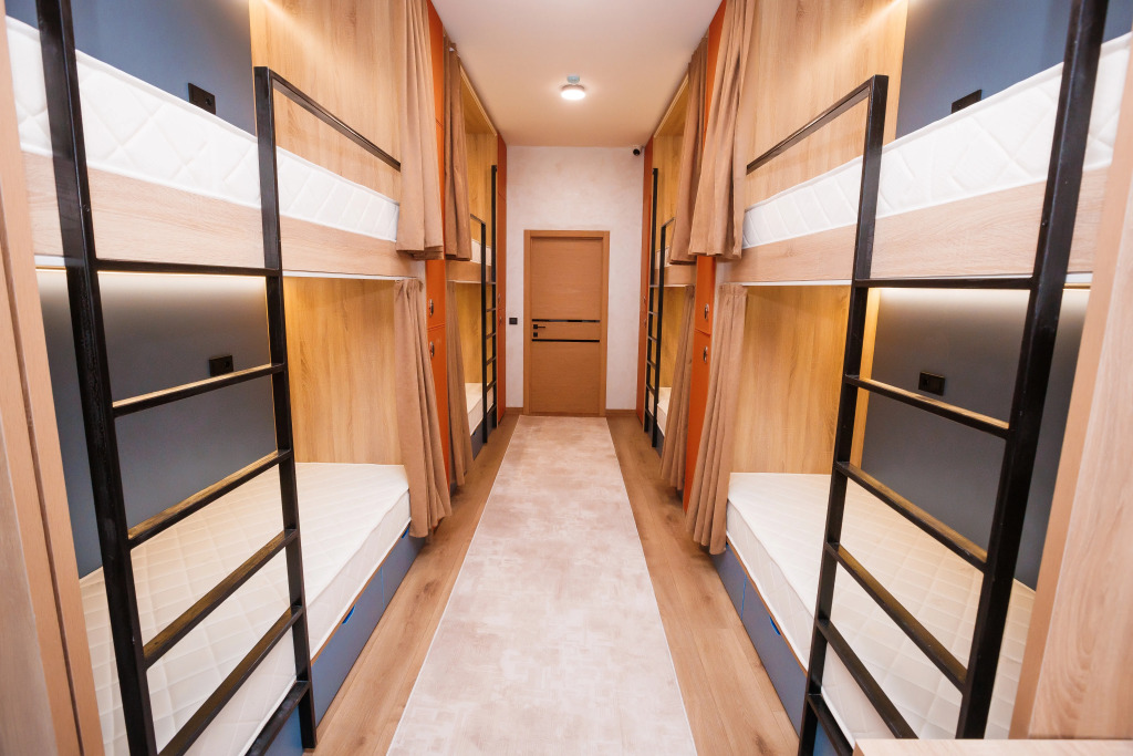 Кровать в общем номере в Хостел Good Inn