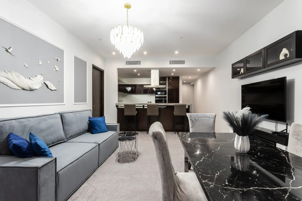 Апартаменты Люкс с камином Башня ОКО Москва-сити (вид на город) - фото 12