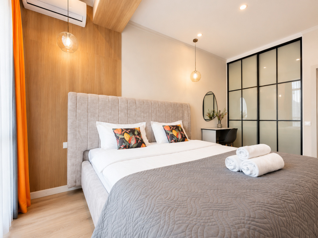 Двухместные апартаменты (двуспальная кровать) в Апартаменты M.O.O.N. APARTMENTS Lamiya 42