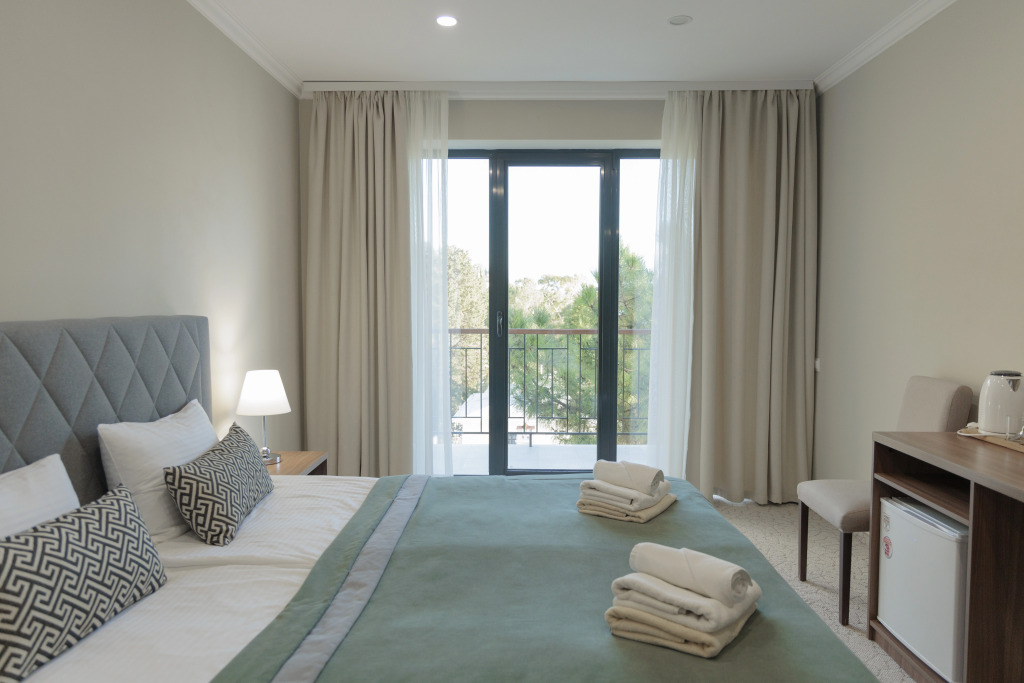 Двухместный номер Стандарт с красивым видом из окна двуспальная кровать в Нарт