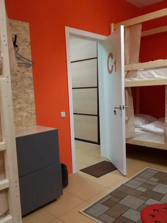 Bed in Dorm (female dorm) with view
