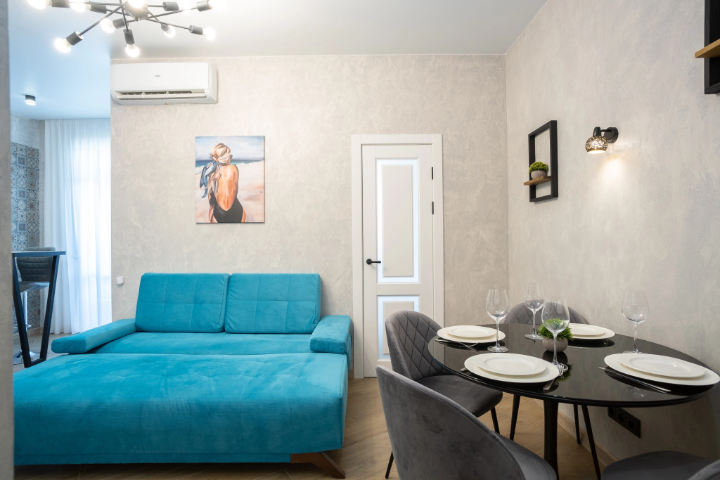 Отель Апартаменты RED APARTMENTS Арт Лайт Сити апартамент Айвазовский в Сириусе