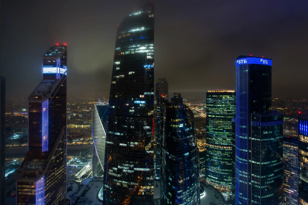 Апартаменты Sky City Moscow Роскошный апартамент с видом на башни на 61 этаже! — фото
