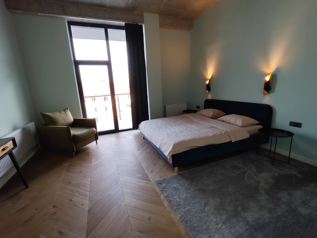 Апартаменты с 3 комнатами с балконом и с красивым видом из окна в Апарт-отель Residence Graphite