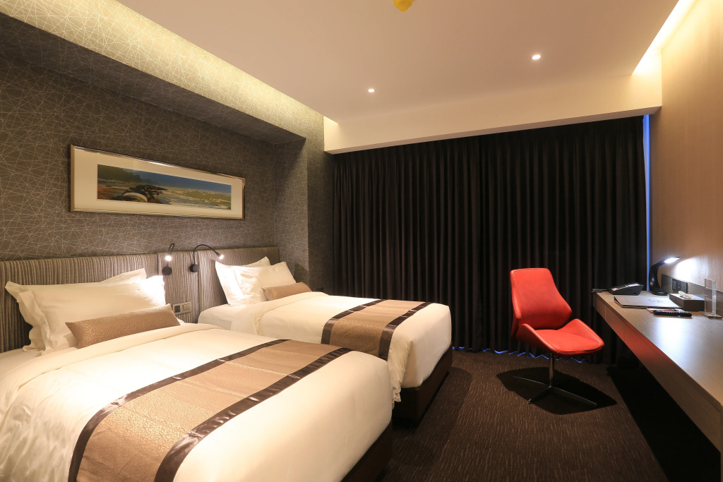 Deluxe Double room with city view (twin beds)