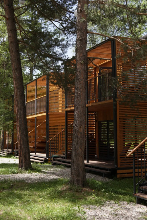 Люкс с 2 комнатами с балконом в Sherwood Arkhyz chalet