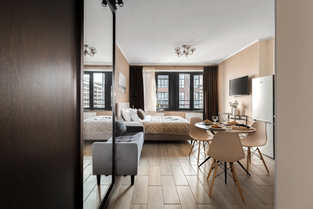 Отель Апартаменты SMART LOFTS | Brownie | ЖК бизнес-класса рядом с метро Дмитровская в Москве