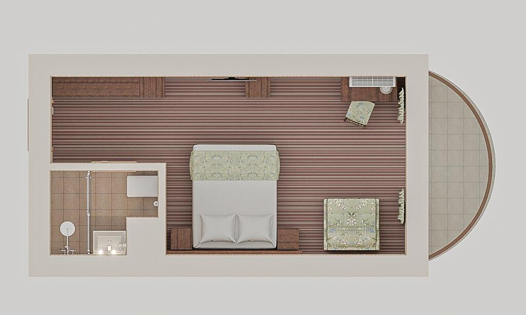 Двухместный номер Standard с балконом двуспальная кровать в Alean Family Doville