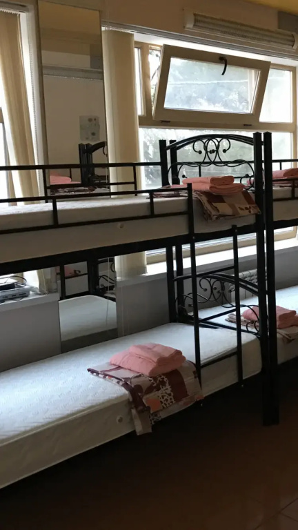 Bed in Dorm with balcony