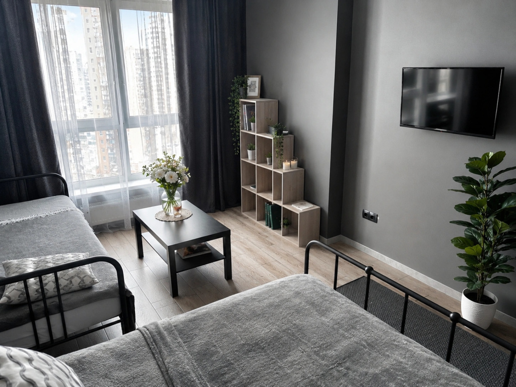Beautiful Grey Loft — фото