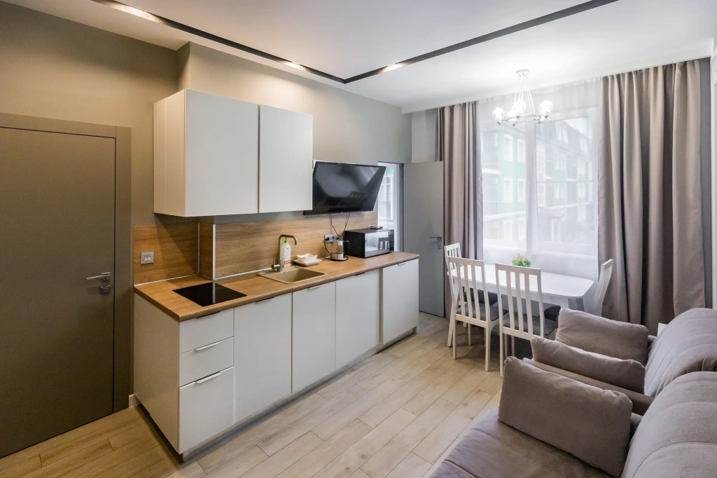 Апартаменты 2х Комнатная Квартира с Ремонтом Green Studio 3 — фото