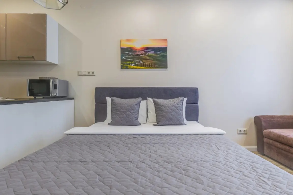 Отель Апартаменты Стандартные с Балконом и Видом на Город Business Apartments в Москве