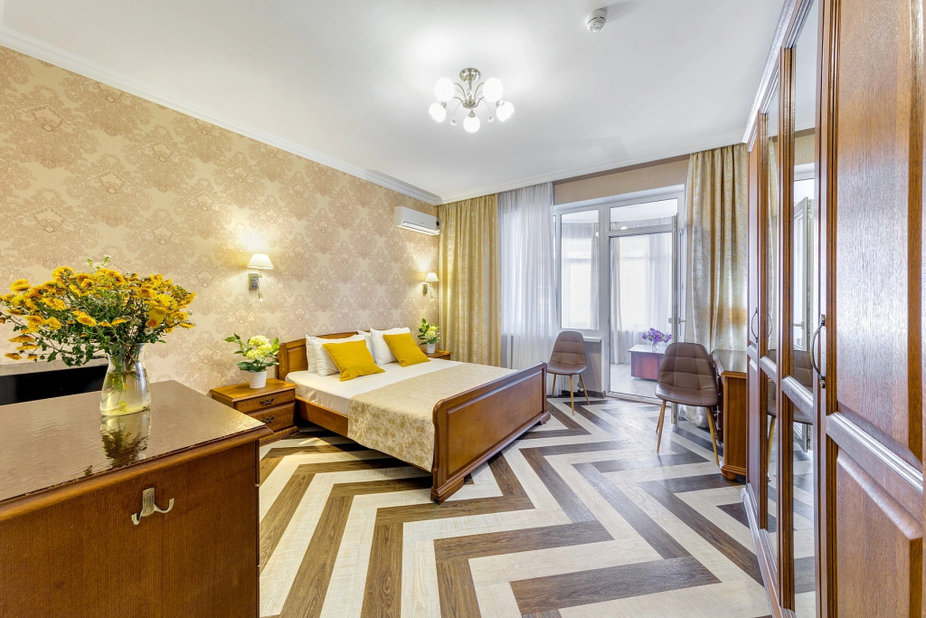 Astel Villa Hotel Room Type - Terrace Double Junior Suite full double bed