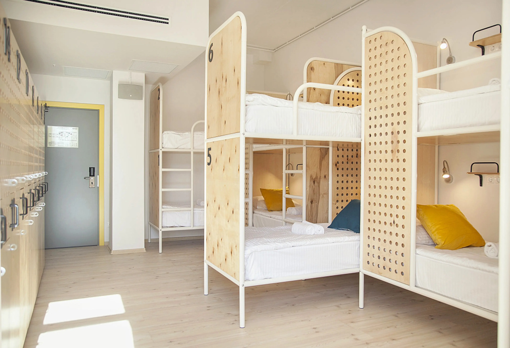 Bed in Dorm (female dorm) with city view