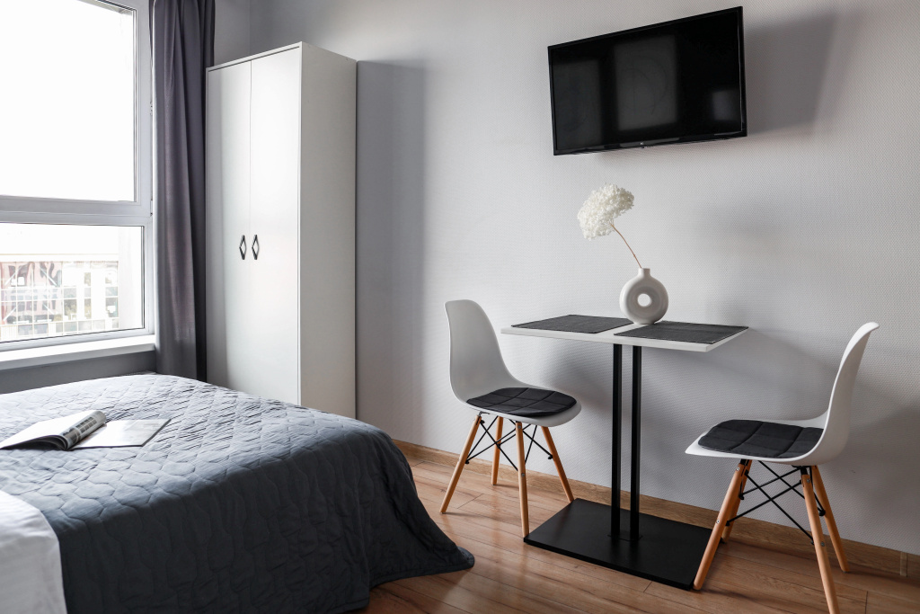 Отель Апартаменты BonApart Grey and Wood м.Верхние Лихоборы в Москве