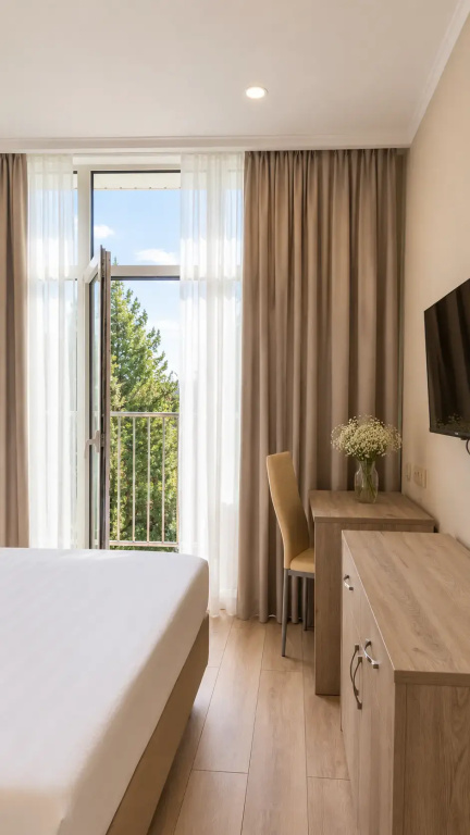 Standard Double room with balcony and with park view (full double bed)