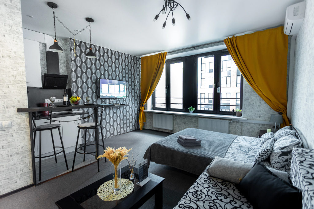 Апартаменты Lalapart Sunny Loft просторная студия в ЖК Савеловский Сити — фото