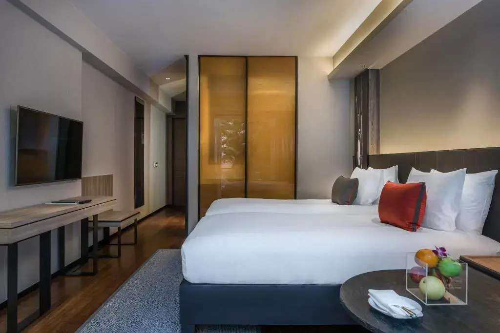 Deluxe Double room with city view (twin beds)