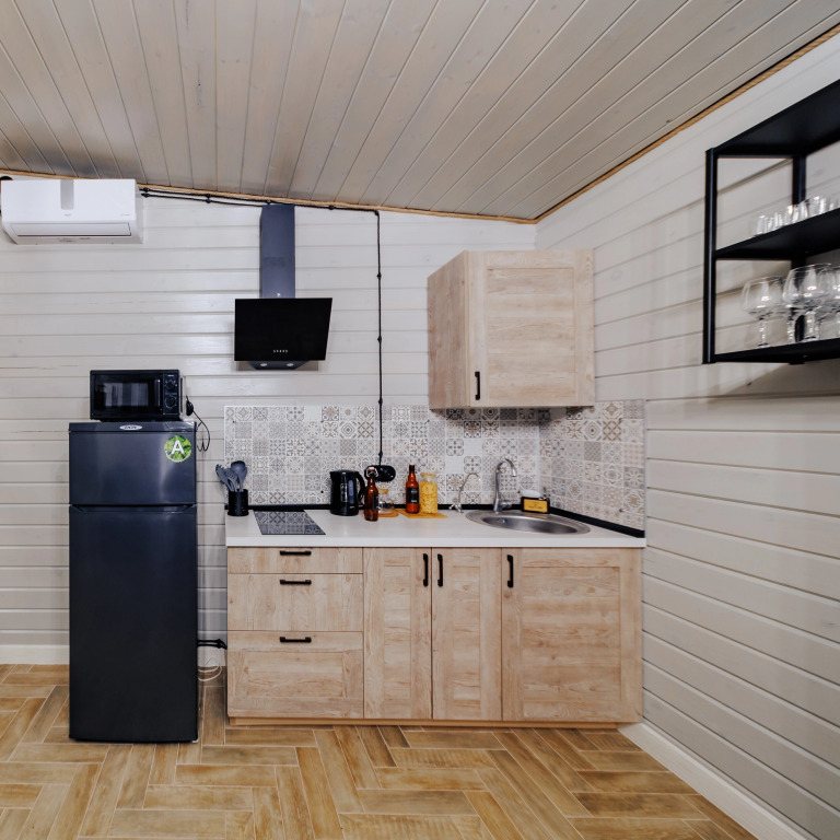 Двухместный коттедж c 1 комнатой двуспальная кровать в Винни-Вилла