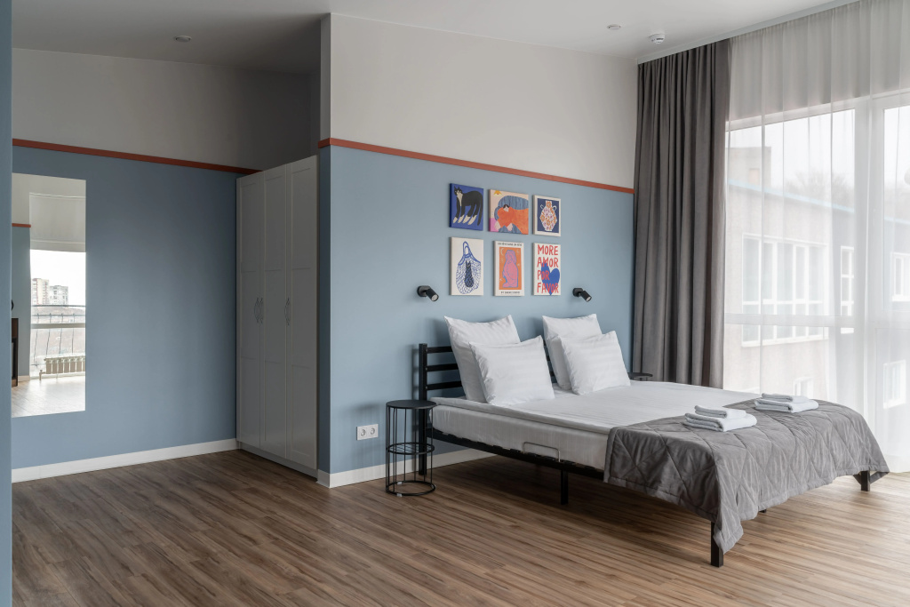 Double Junior Suite with balcony and with city view (full double bed)