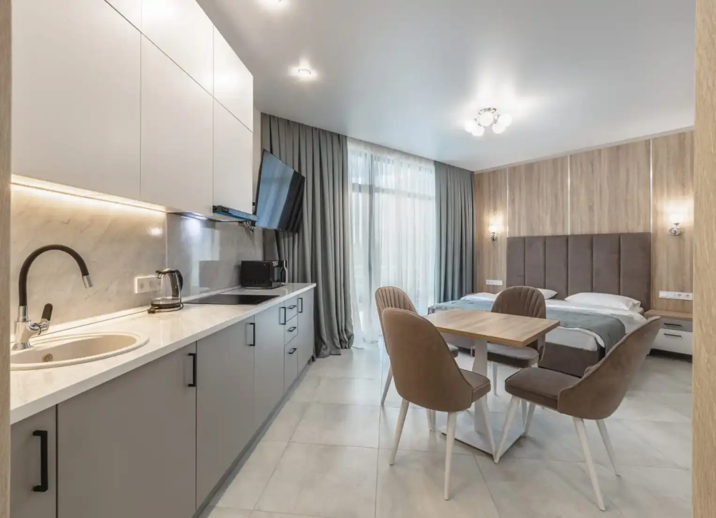 Квартира Студия от УК Family Pride Apartments 2 этаж кв. 12 - фото 2
