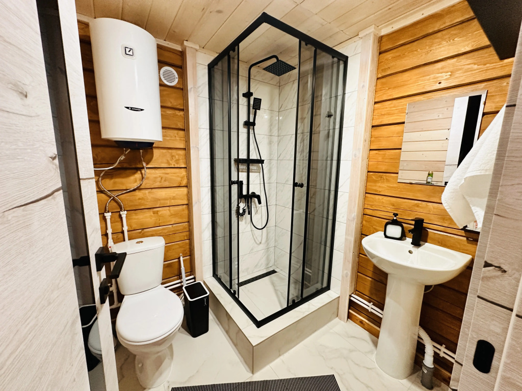 Гостевой дом из бруса, с бассейном и мангалом - фото 8