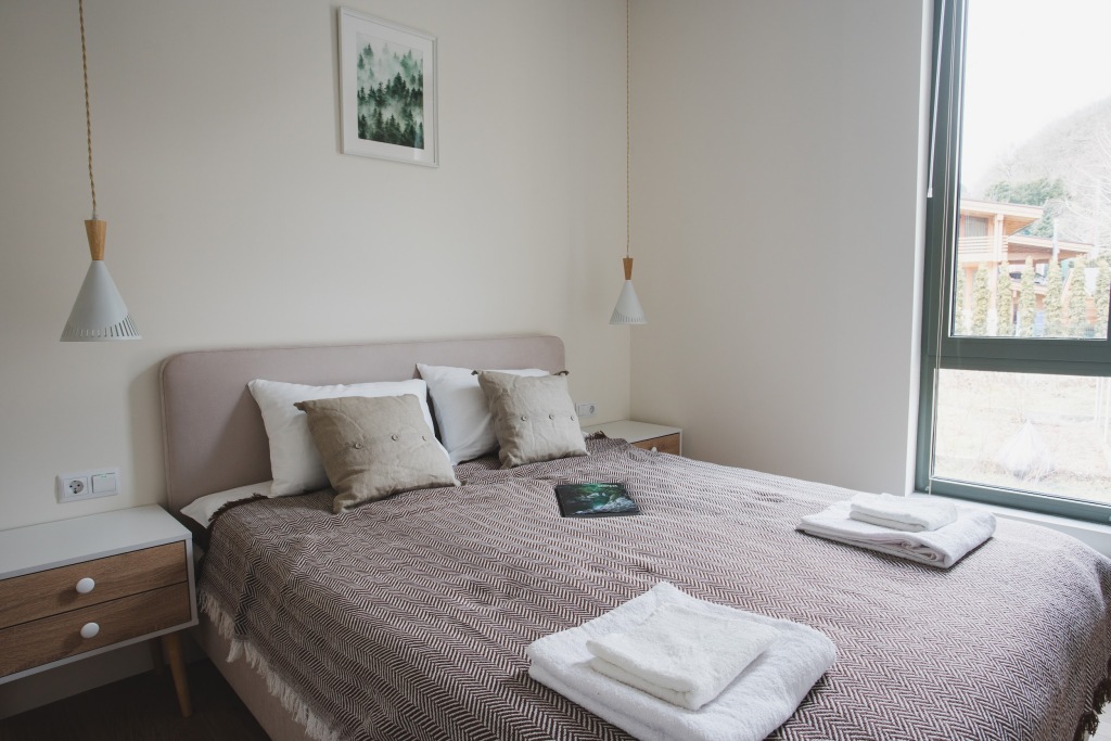 Двухместный номер Classic с красивым видом из окна двуспальная кровать в Куб Грин