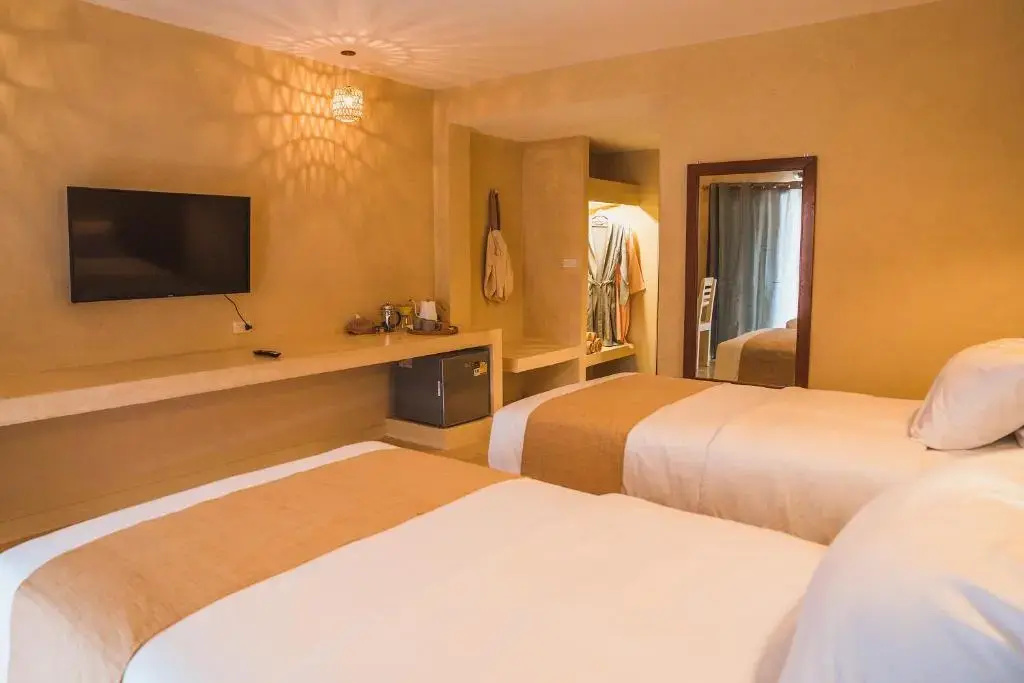 Deluxe Double room with balcony and with pool view (twin beds)