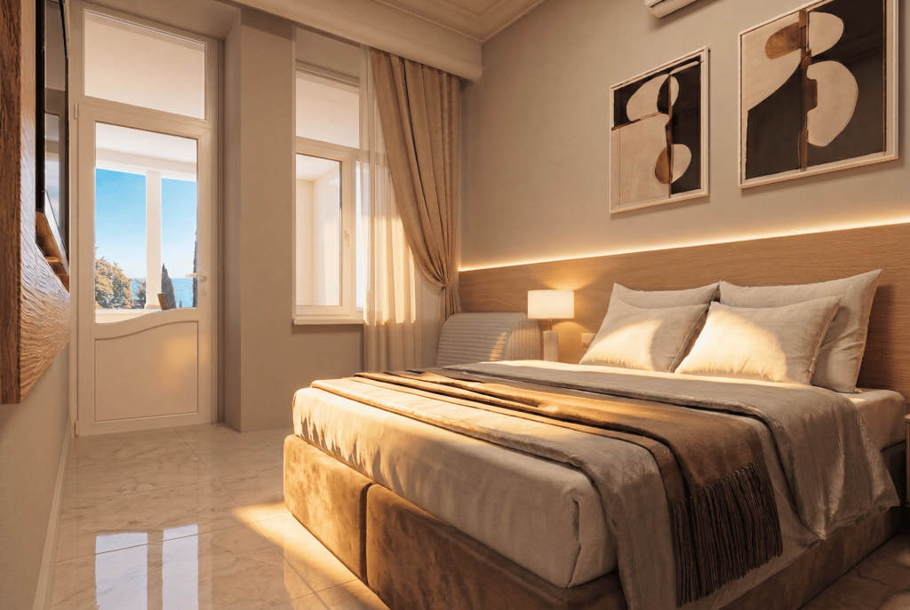Standard with Terrace Triple room with partial sea view