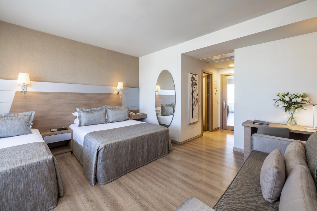 Superior room with balcony and with city view