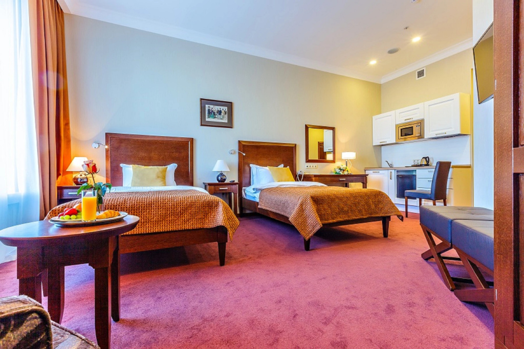Hotel Rajkin Plaza Room Type - Kitchen Double Studio twin beds