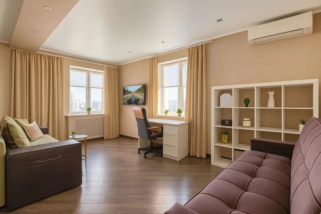 Квартира Уютная с видом возле Аквапарка и центра Казани от сети Rushouse (РусХаус) — фото