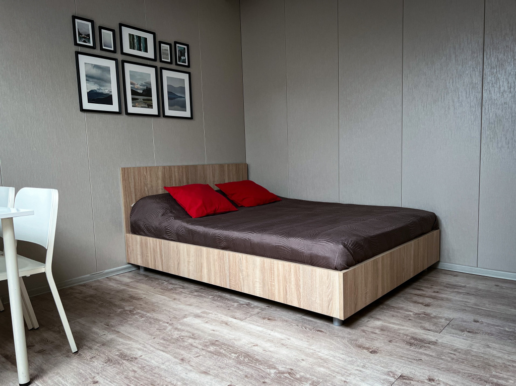 ApartmentVyborg Apartments Room Type - Superior with kitchen Double Studio with courtyard view full double bed