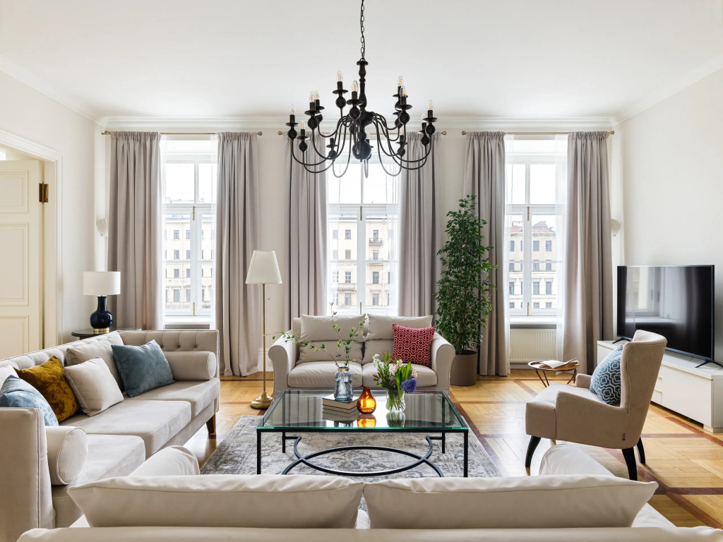 Апартаменты Minin Apartments с видом на Фонтанку 180 кв.м. — фото
