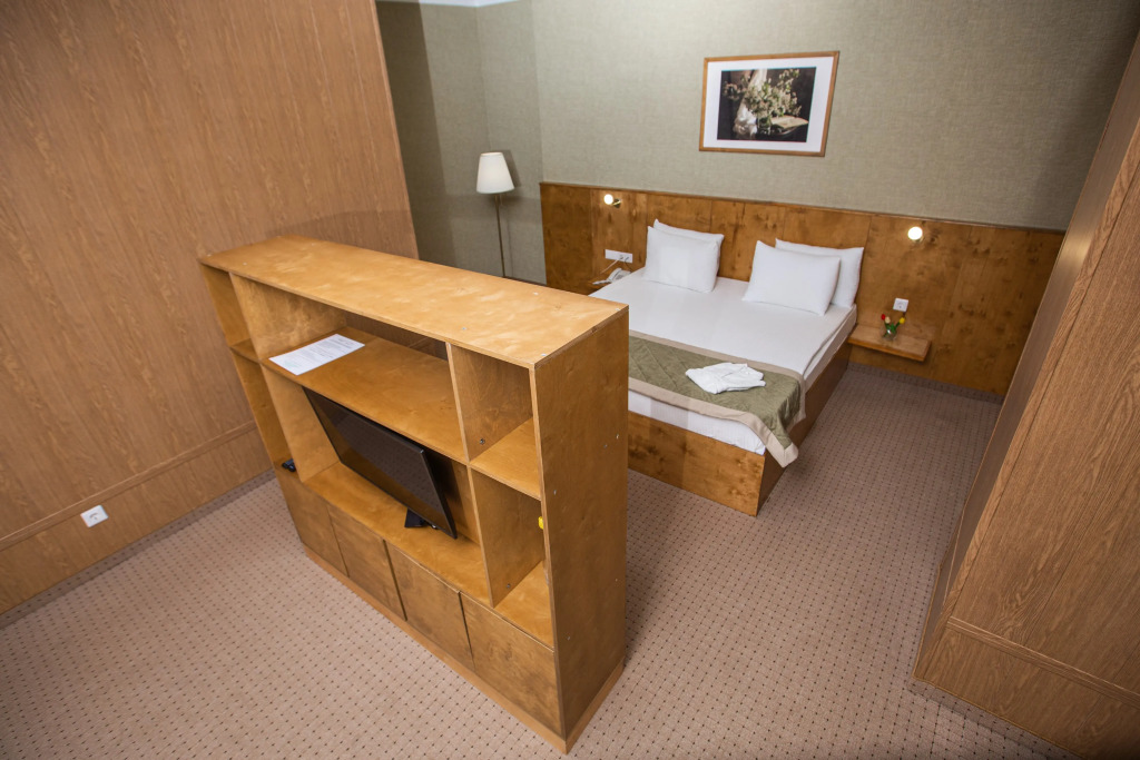 Двухместный люкс с балконом двуспальная кровать в Altyn Eco Park