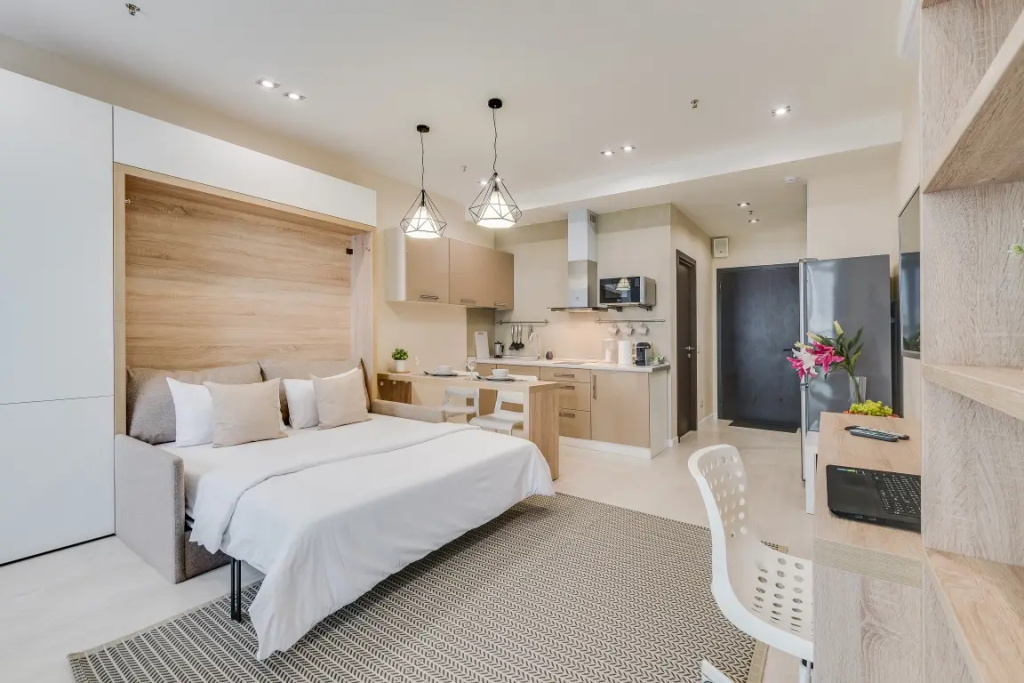 Апартаменты Премиум с Балконом и Видом на Город Business Apartments — фото