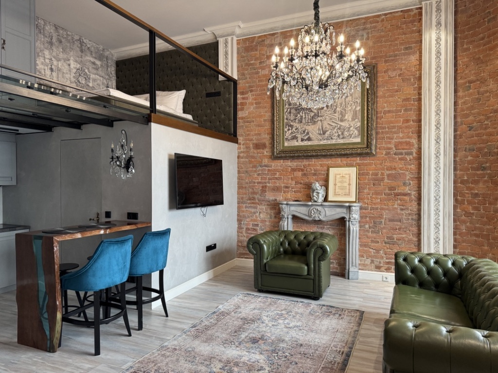 Отель Апартаменты D apartments двухуровневая студия-люкс в Санкт-Петербурге