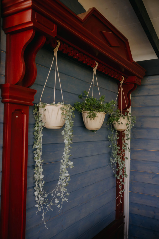 Коттедж с 3 комнатами с красивым видом из окна в Синяя синица