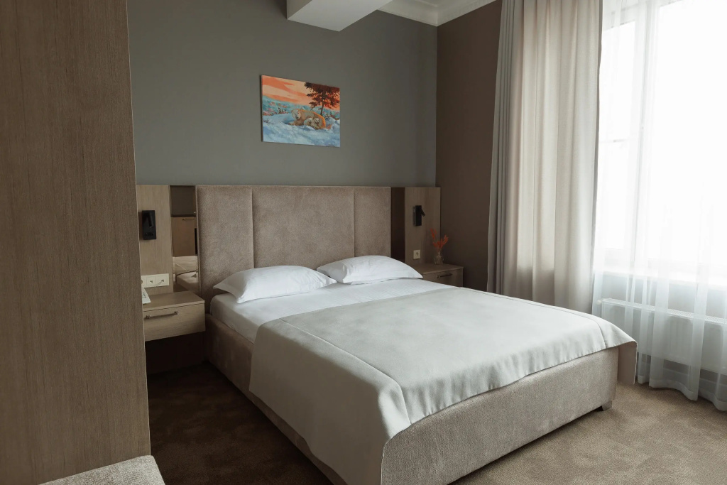 Belyij Medved Hotel Room Type - Standard Double room with courtyard view full double bed