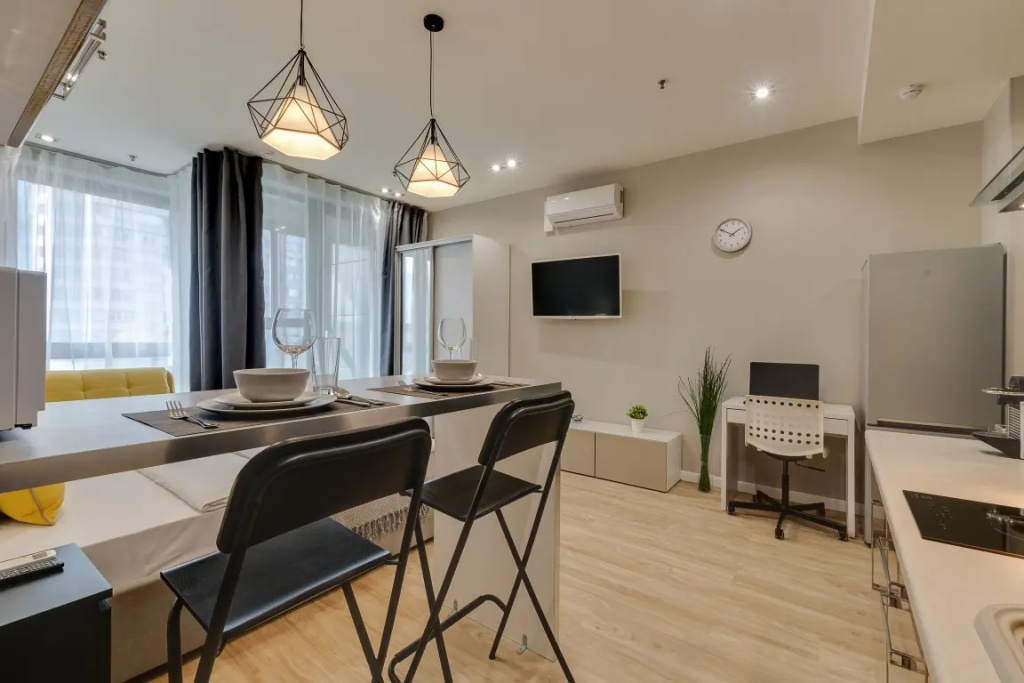 Отель Апартаменты Полюкс с Балконом и Видом на Город Business Apartments в Москве
