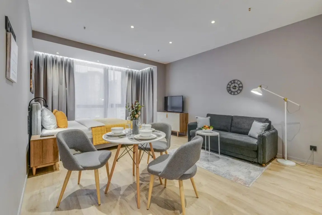 Апартаменты Трёхместные Делюкс с Видом на Город Business Apartments — фото