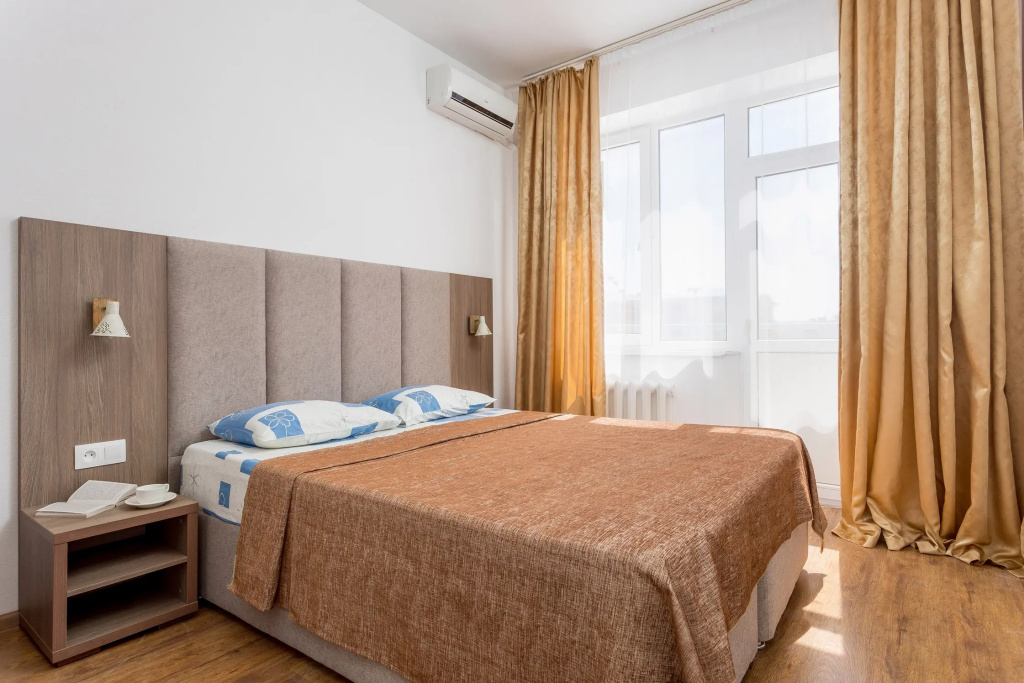 Double Apartment with balcony and with city view (full double bed)