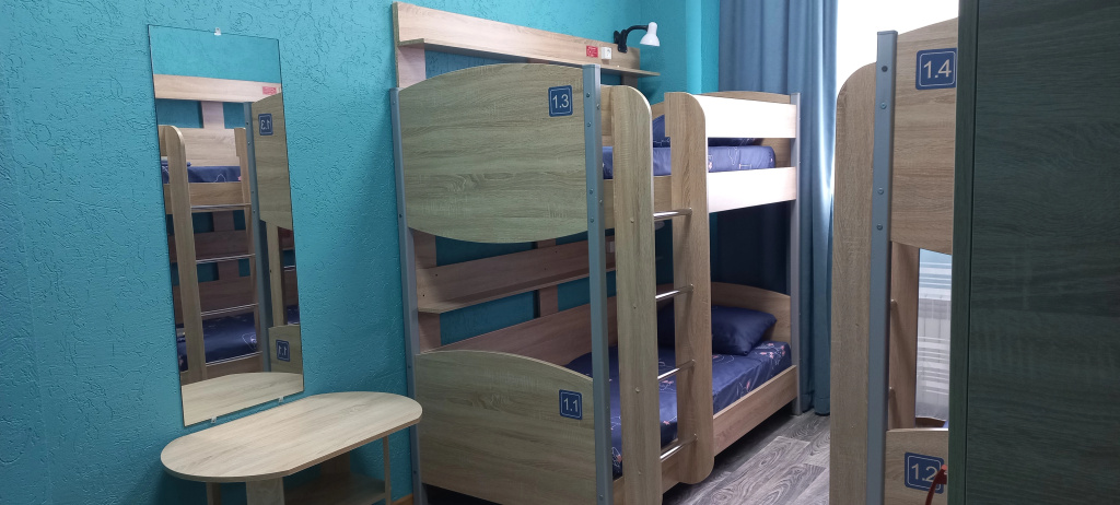 Bed in Dorm (male dorm) with city view