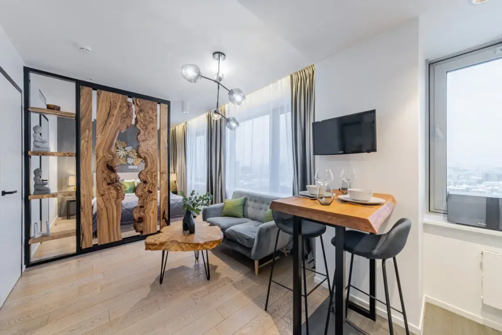 Апартаменты Wood студия Smart Host на Новом Арбате — фото