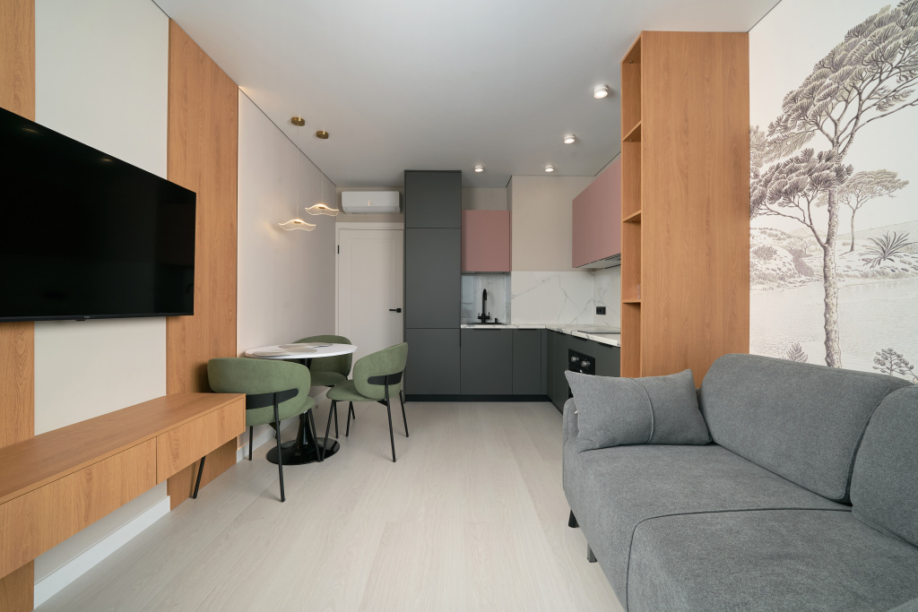 Отель Апартаменты Стандарт двухкомнатный Sea View 5 корпус в Сочи