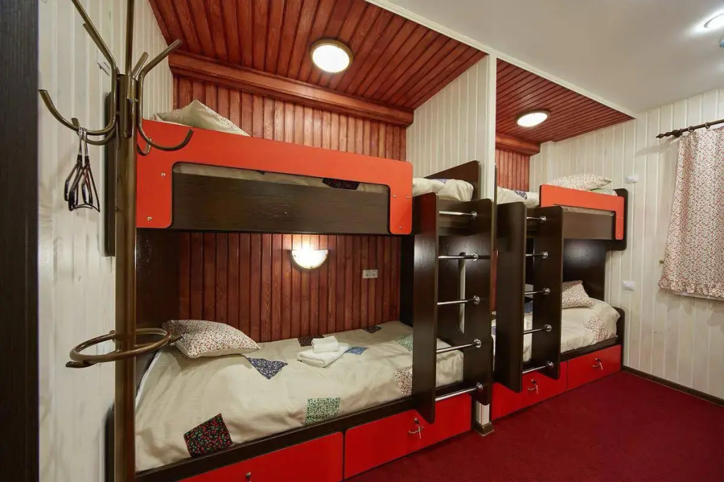 Bed in Dorm with city view