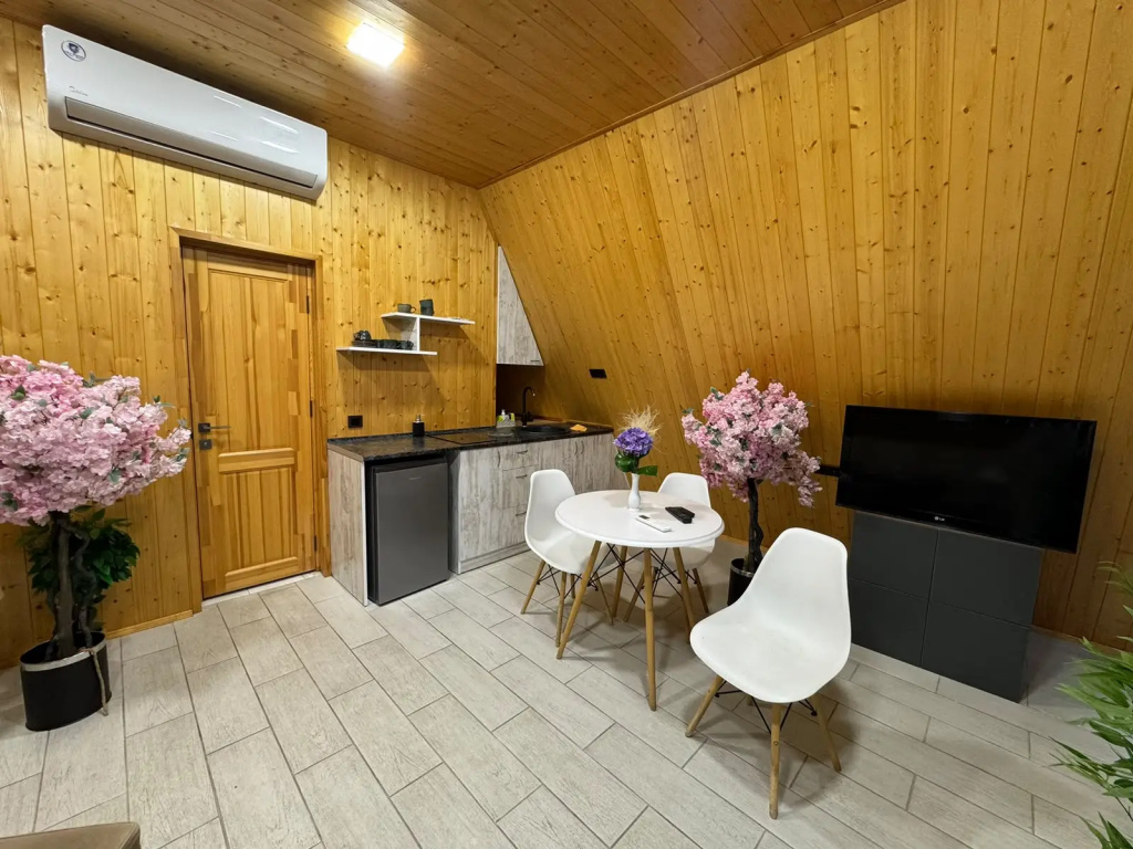 Частный дом Eco Villa - А Фрейм с Бассейном и Барбекю Зоной — фото