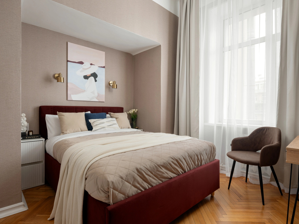 Квартира GM Apartments Просторная квартира с тремя спальными и балконом с видом на Театр Эстрады — фото 1