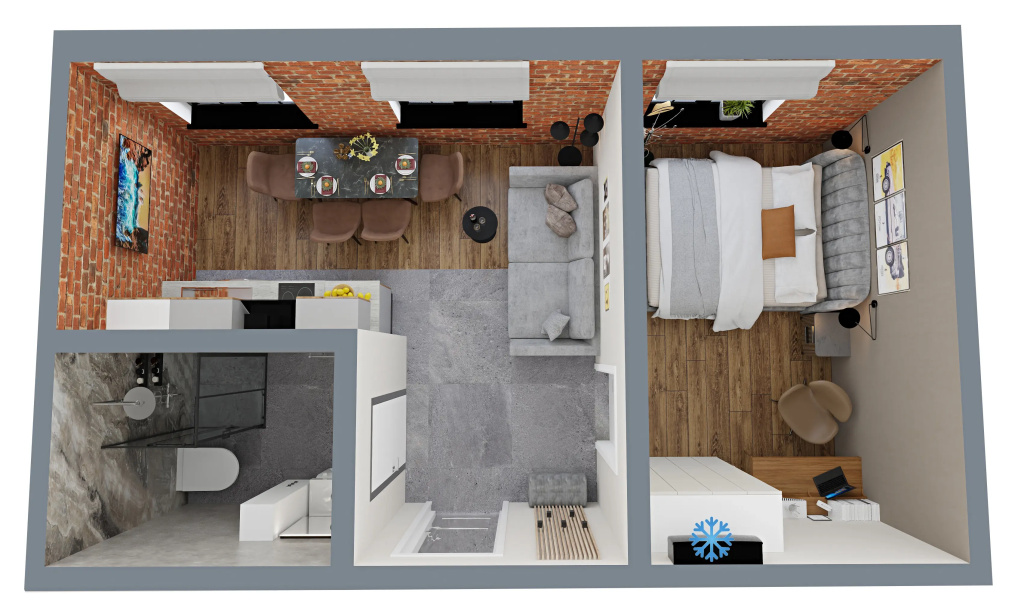 Квартира GM Apartments Стильные Loft 1 у Кремля — фото