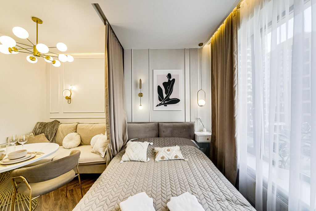Апартаменты Дизайнерская Студия на 11 этаже в ЖК Hеadlinеr — фото
